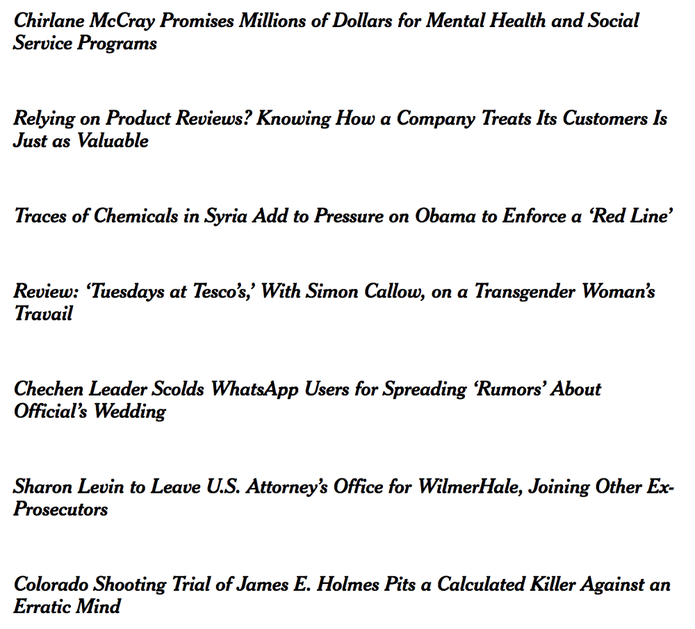 New York Times internship Harrison Liddiard