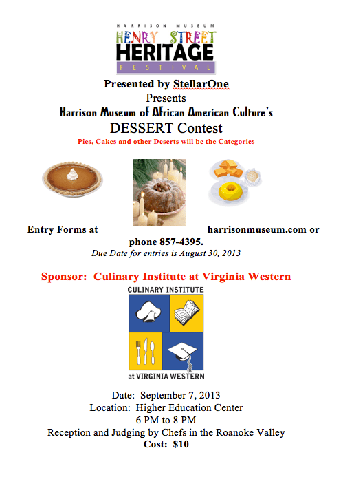 HSHF 2013 Dessert Contest Harrison Museum of African American