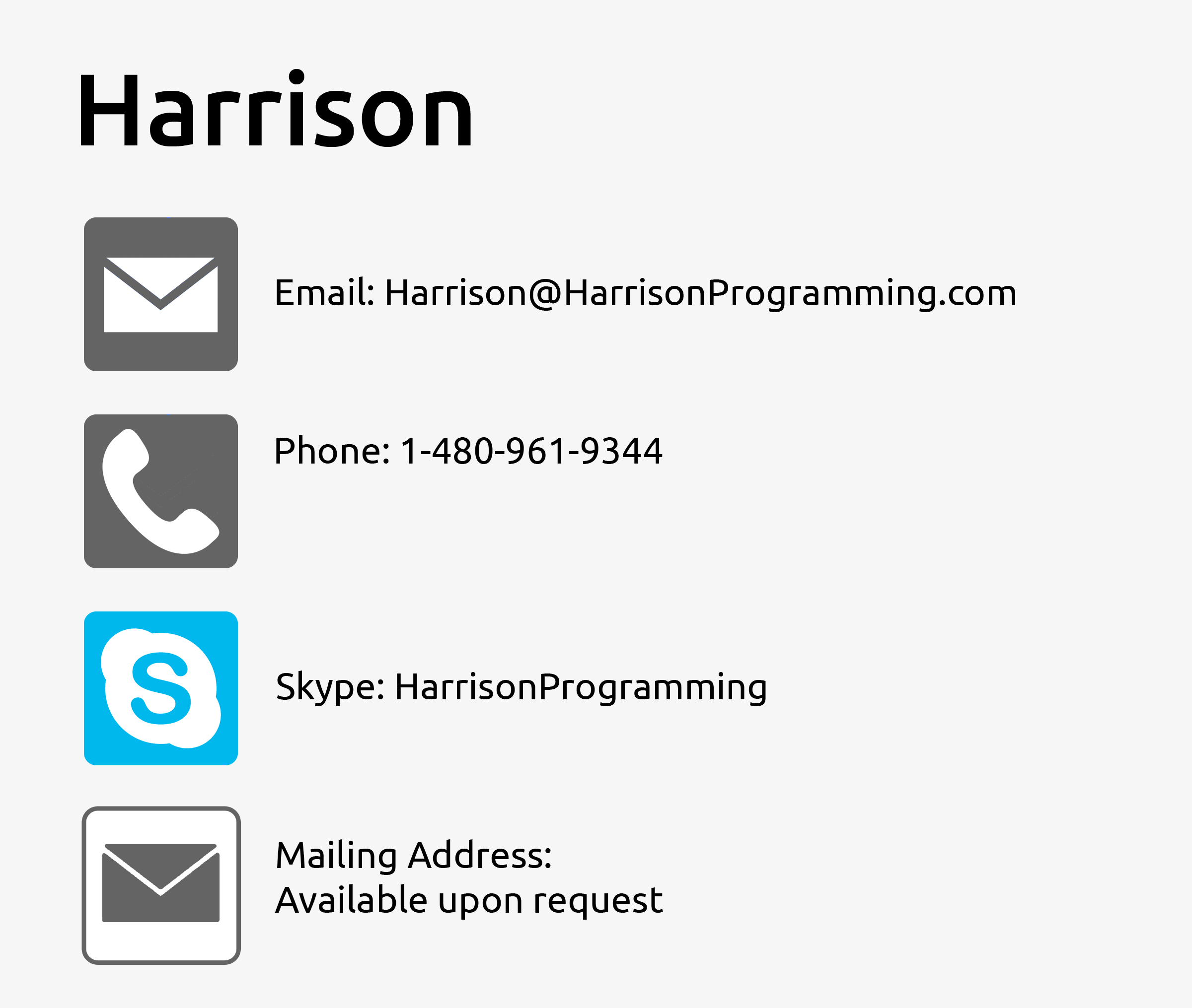 Harrison Programming