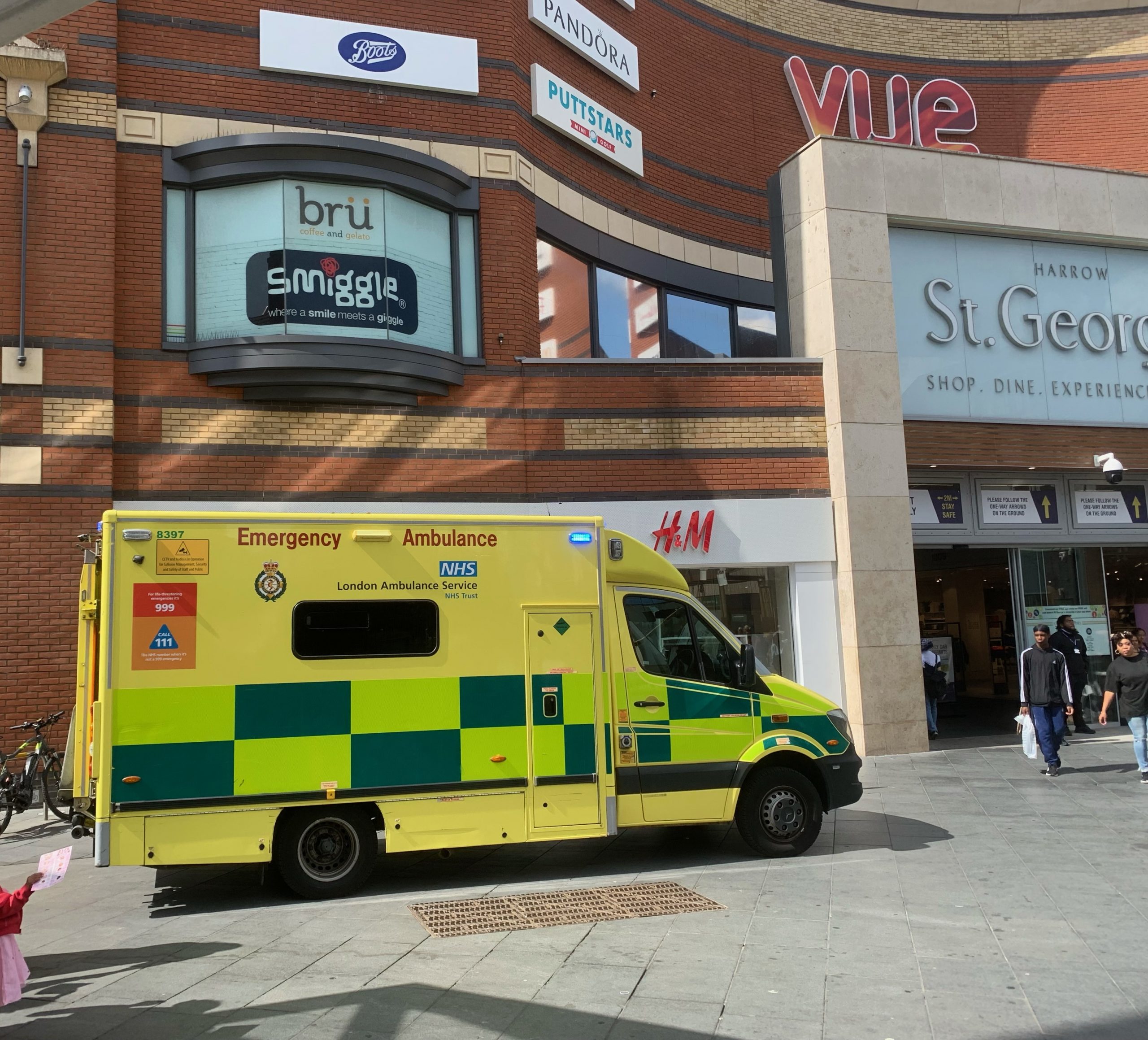 Emergency services called to Harrow following incident in shopping