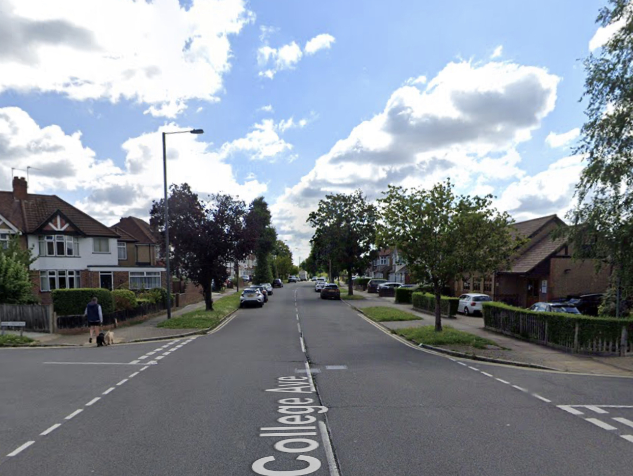 Harrow Weald Police close road for 3 hours as car ploughs into parked