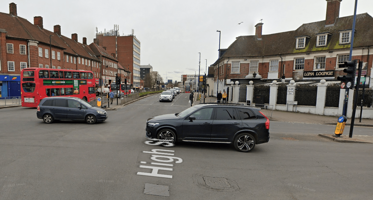 Two people rushed to hospital after collision in Edgware, major road