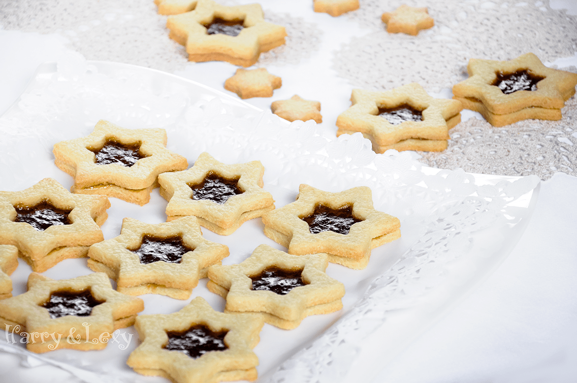 Easy Jam Sandwich Star Cookies Recipe Harry & Lexy's
