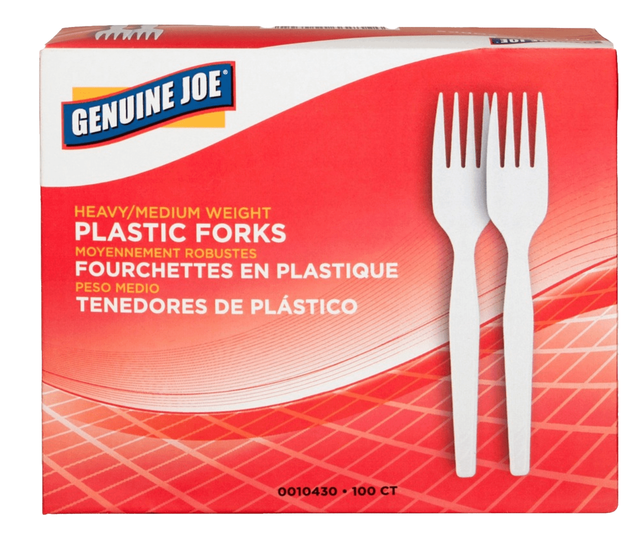 Genuine Joe Heavyweight White Plastic Forks Hartman Independent Company