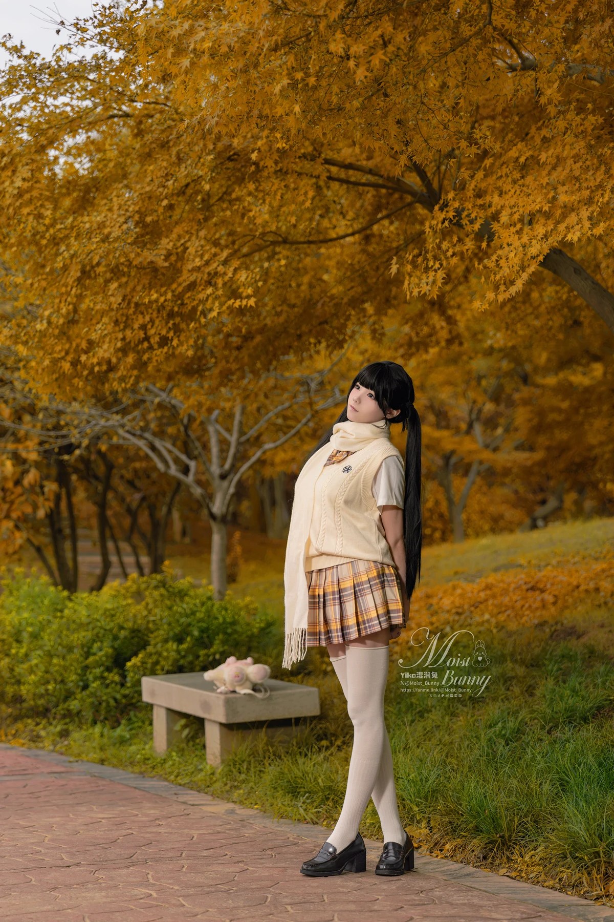 黏黏团子兔Cosplay冬の邂逅小舞蹈