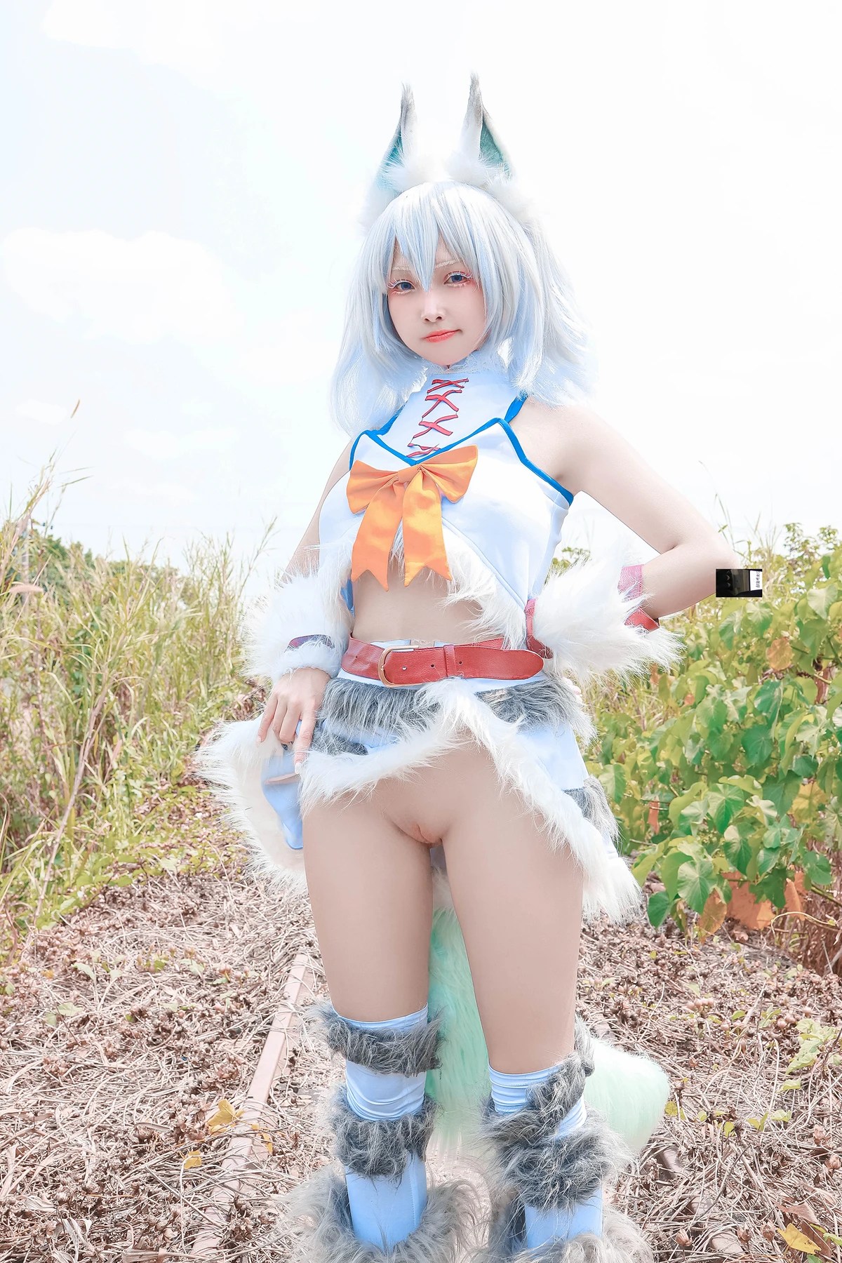 慕慕Momo Cosplay 剎那Setsuna与蛙吹梅雨学生服