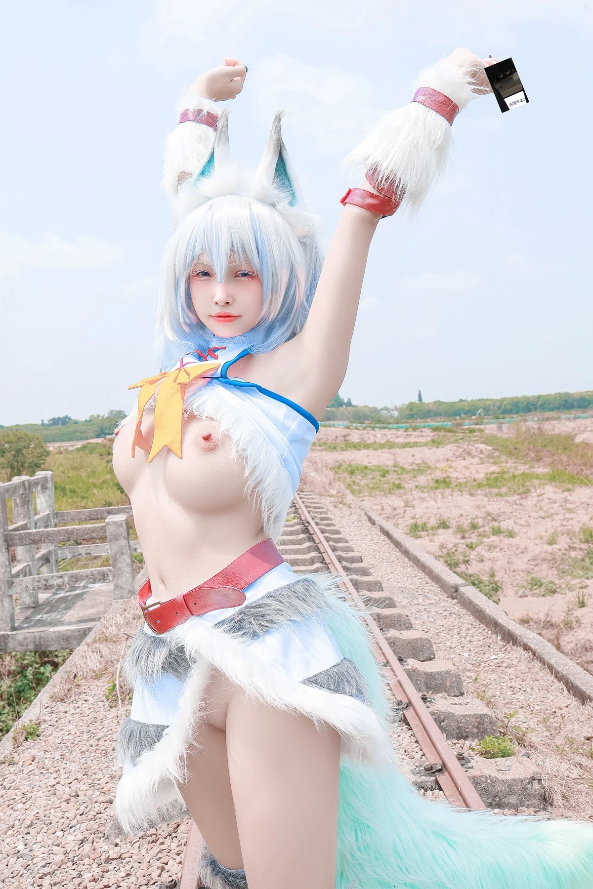 慕慕Momo Cosplay 剎那Setsuna与蛙吹梅雨学生服