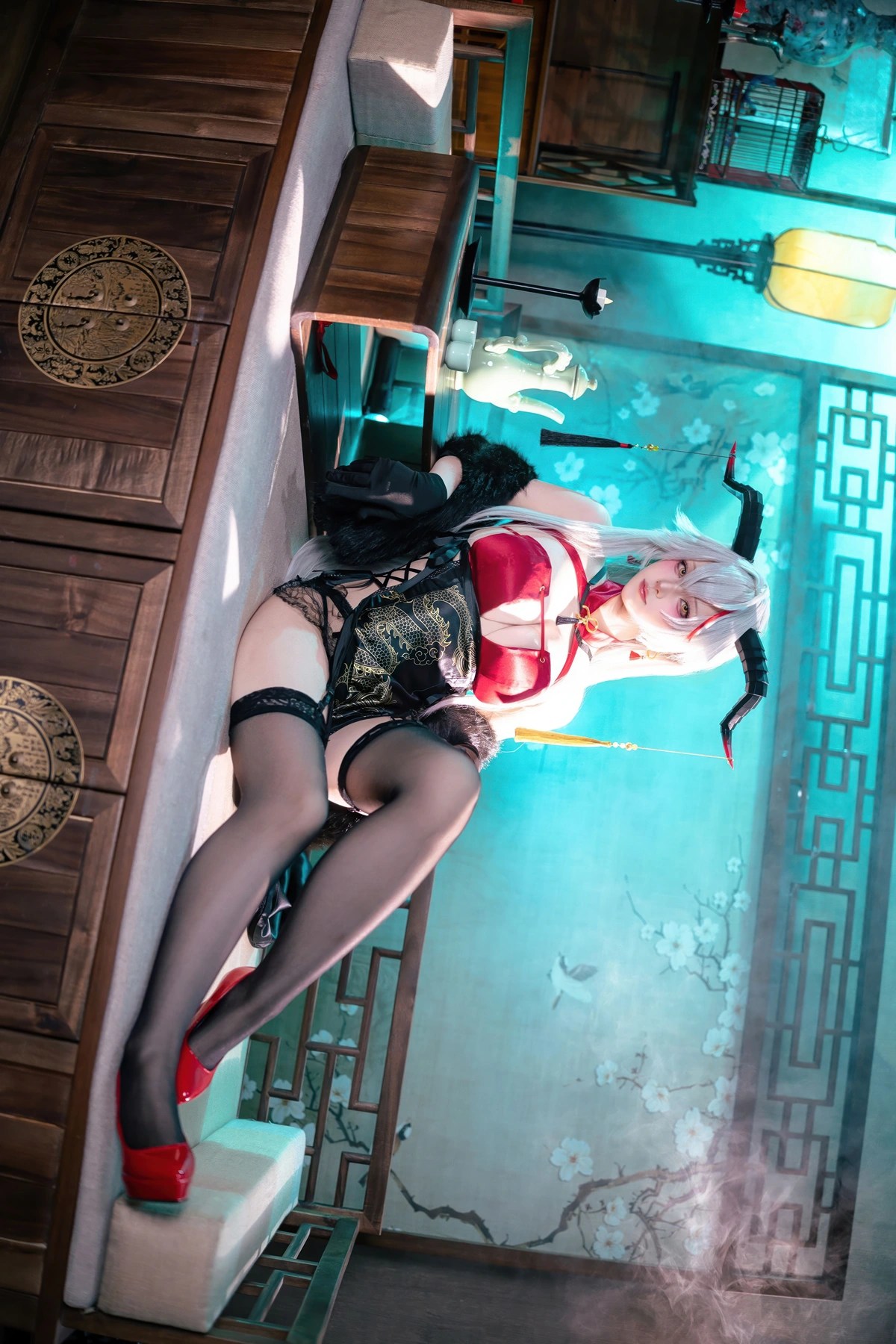 Cosplay屿鱼碧蓝航线埃吉尔旗袍