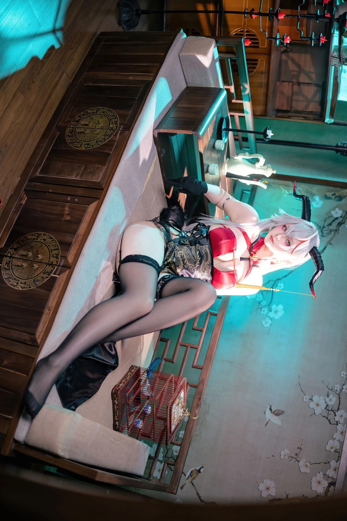 Cosplay屿鱼碧蓝航线埃吉尔旗袍