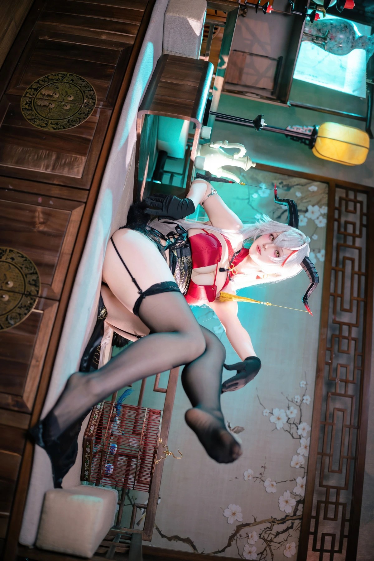 Cosplay屿鱼碧蓝航线埃吉尔旗袍