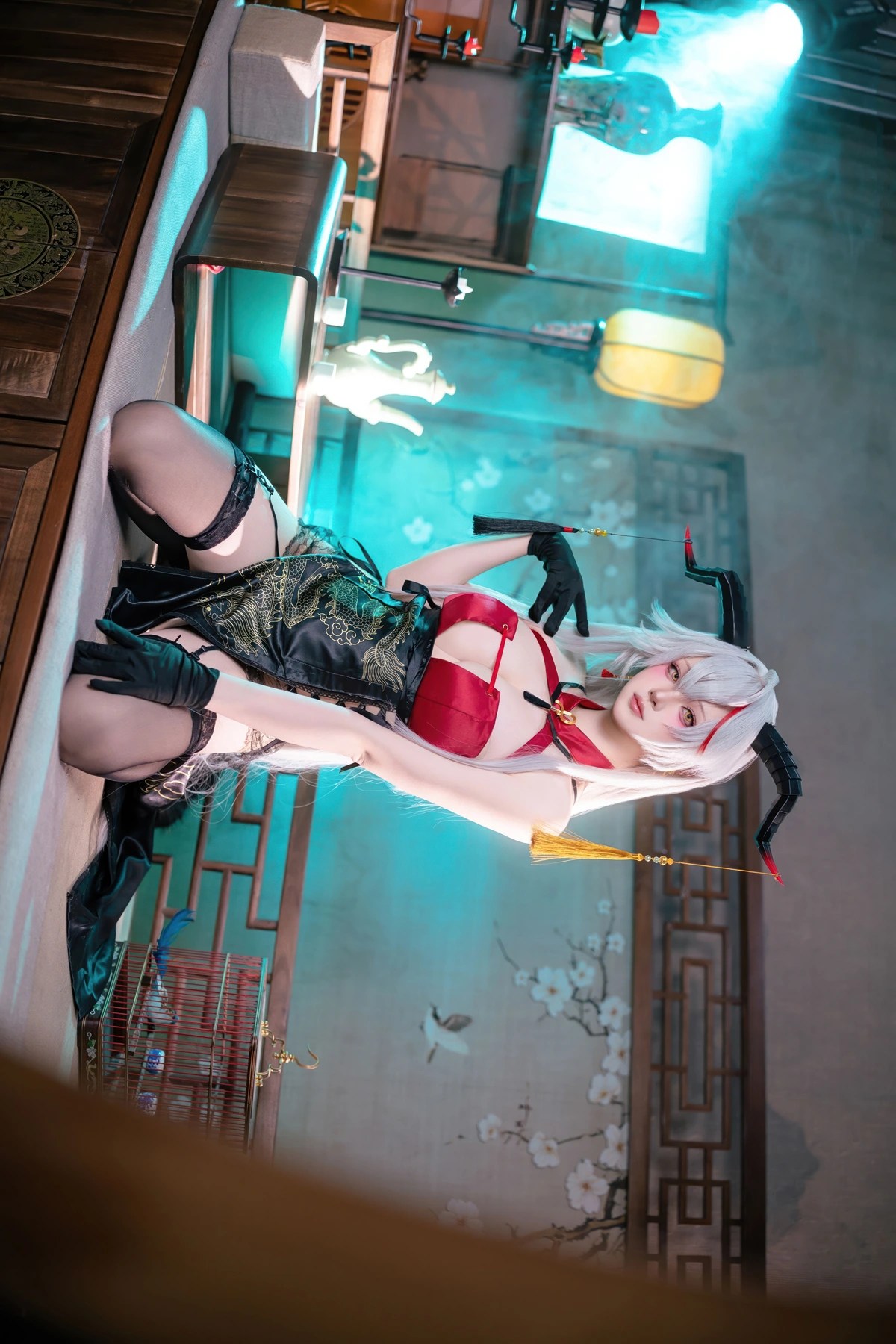 Cosplay屿鱼碧蓝航线埃吉尔旗袍