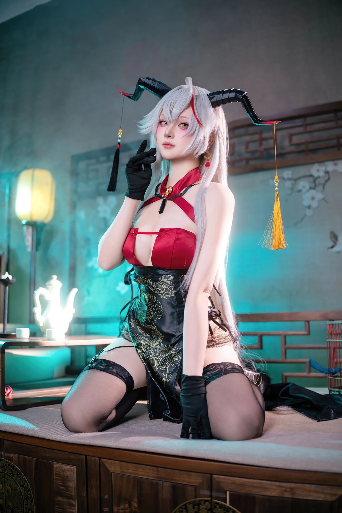 Cosplay屿鱼碧蓝航线埃吉尔旗袍