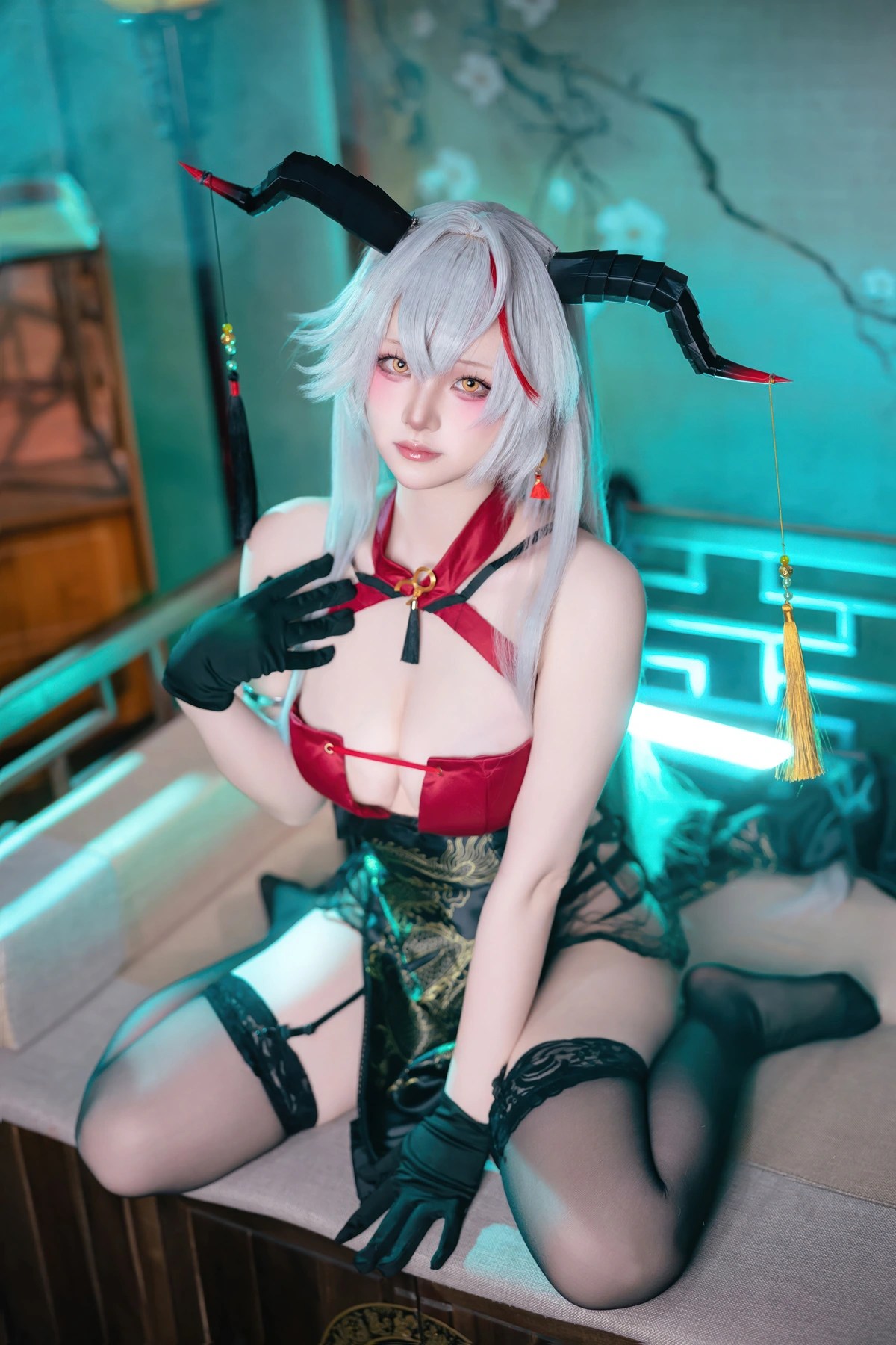 Cosplay屿鱼碧蓝航线埃吉尔旗袍