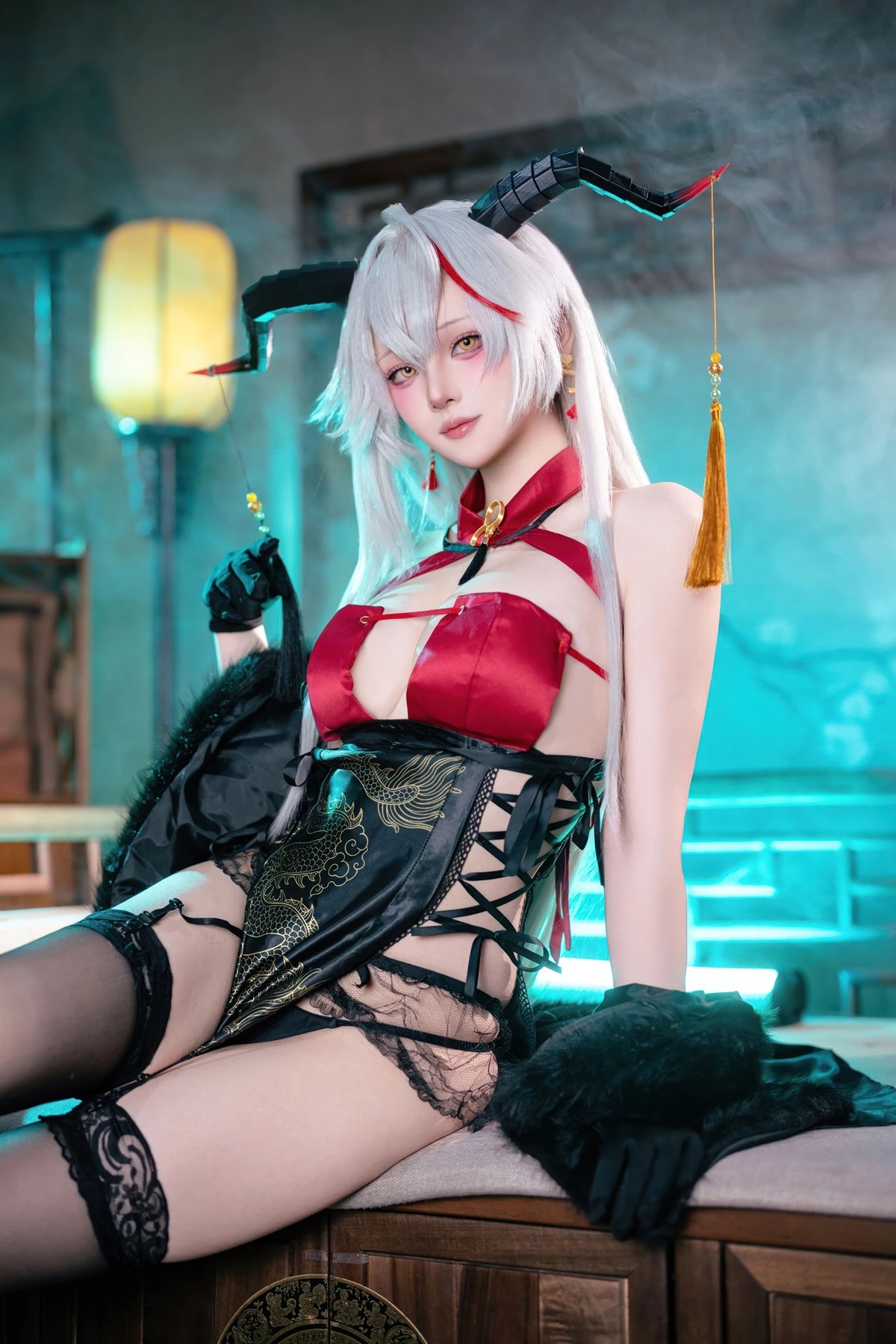 Cosplay屿鱼碧蓝航线埃吉尔旗袍