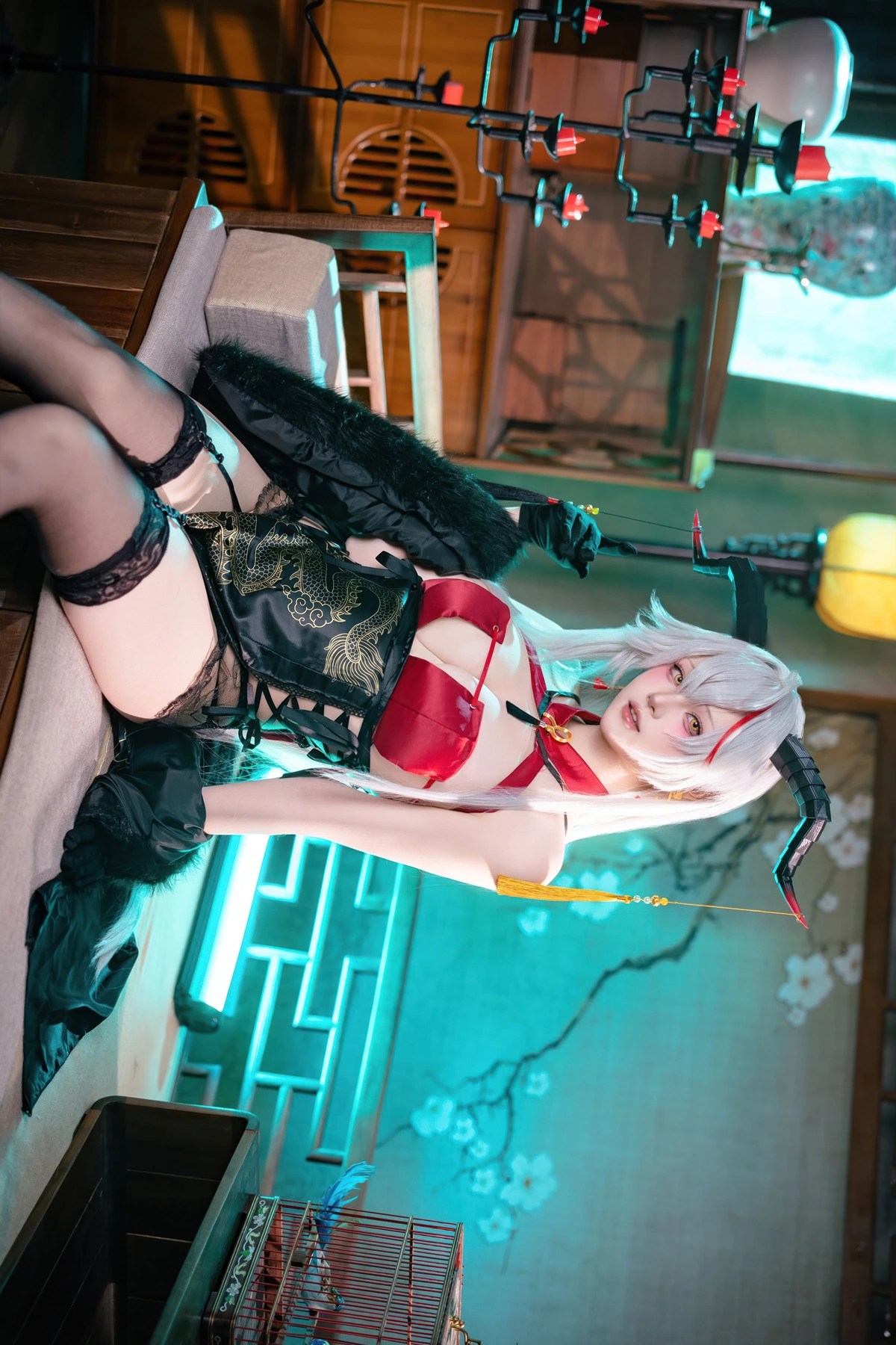 Cosplay屿鱼碧蓝航线埃吉尔旗袍