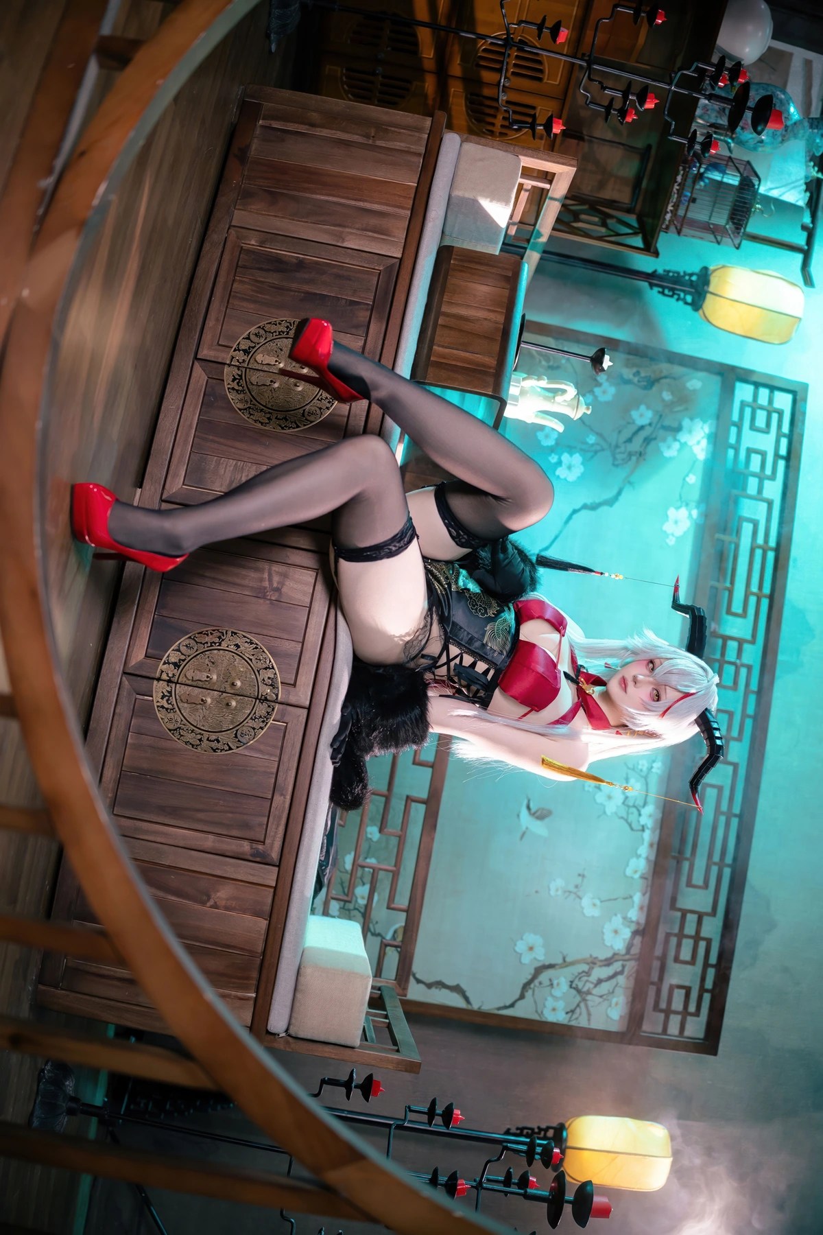 Cosplay屿鱼碧蓝航线埃吉尔旗袍