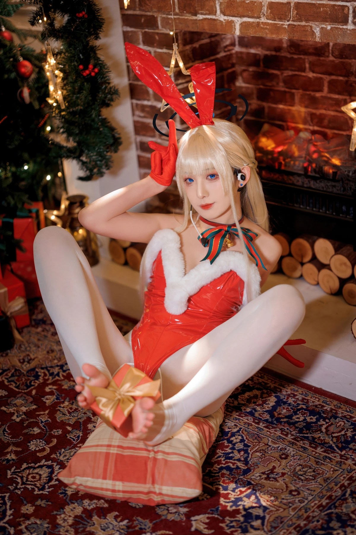 封疆疆v Cosplay 蔚蓝档案飞鸟马时圣诞主题