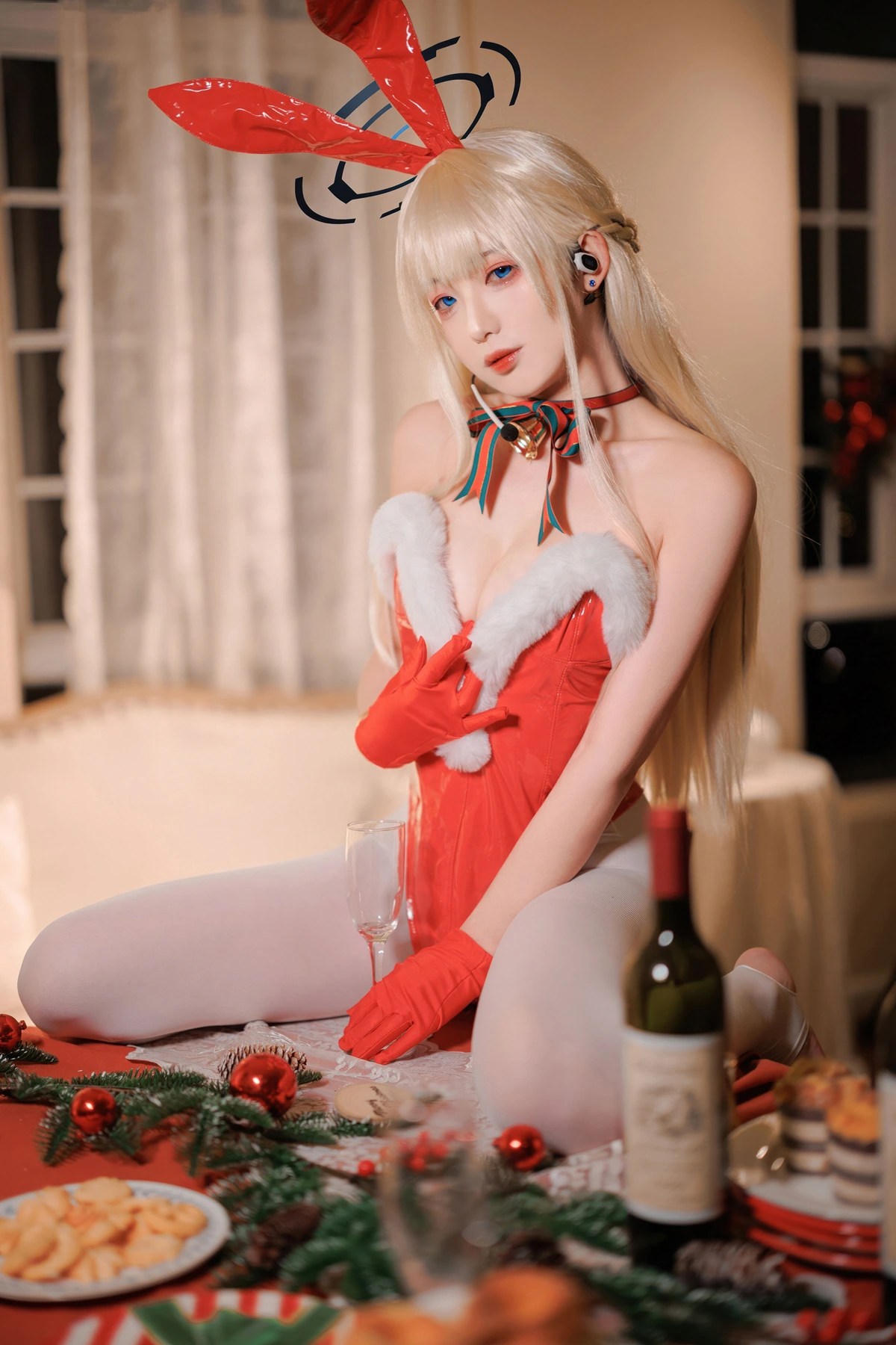 封疆疆v Cosplay 蔚蓝档案飞鸟马时圣诞主题