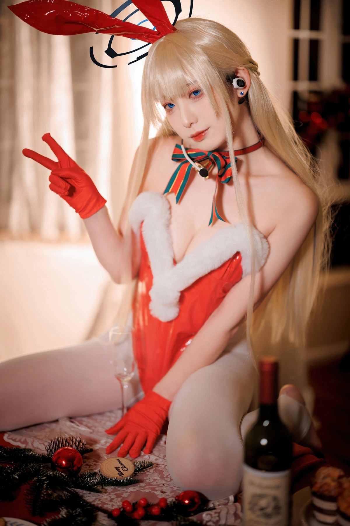 封疆疆v Cosplay 蔚蓝档案飞鸟马时圣诞主题