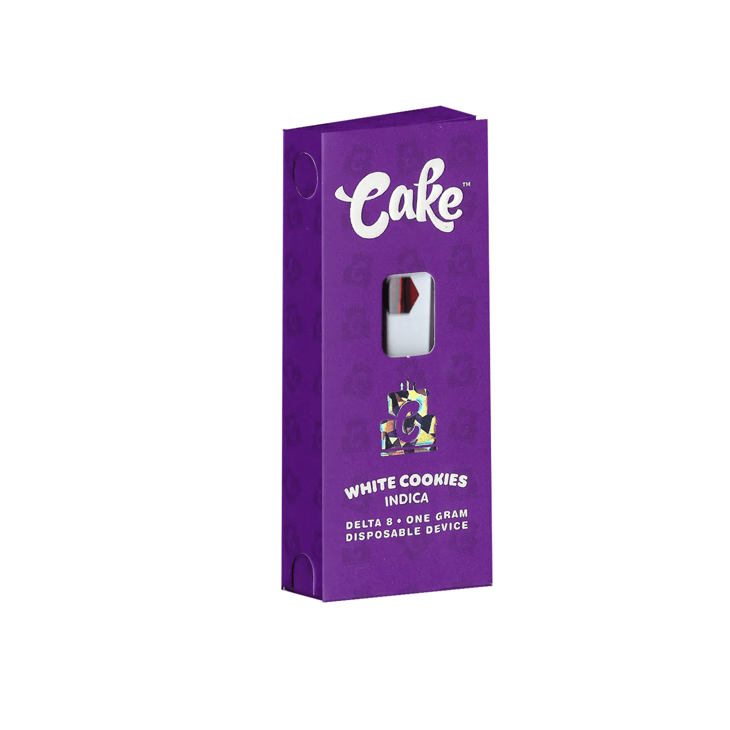 Cake Delta 8 CBD Disposable White Cookies Indica 940mg 5ct Harvard