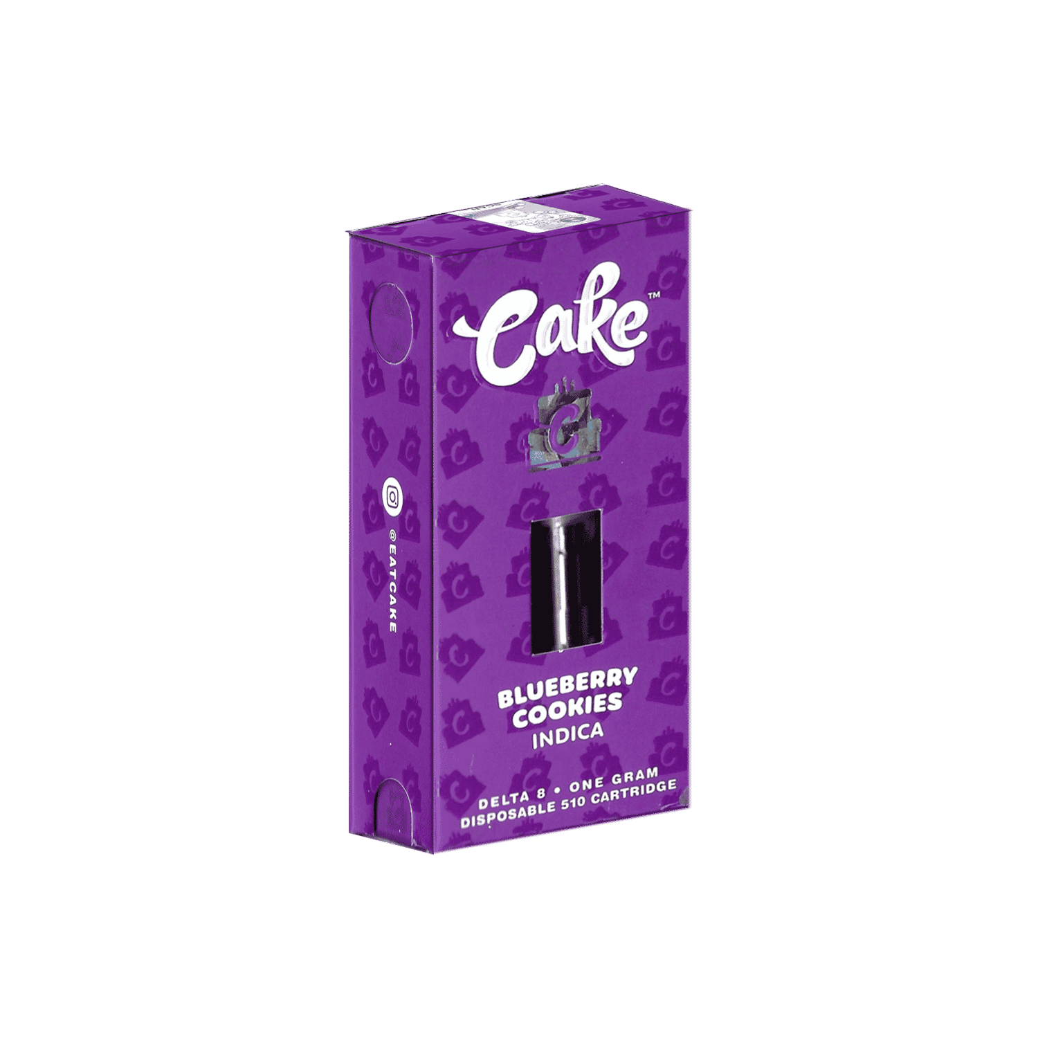 Cake Delta 8 CBD Blueberry Cookies Indica 1ml Cartridge 5ct Harvard Distributing
