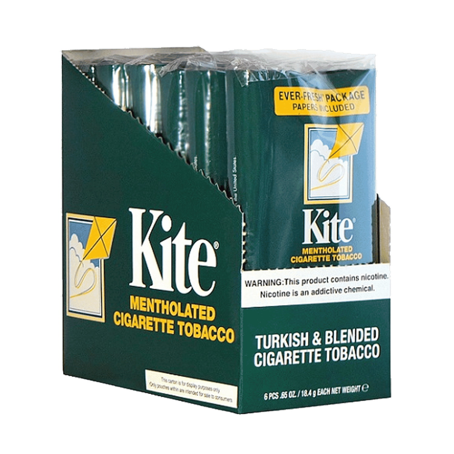 Kite Menthol 6x.65oz Pouch Harvard Distributing