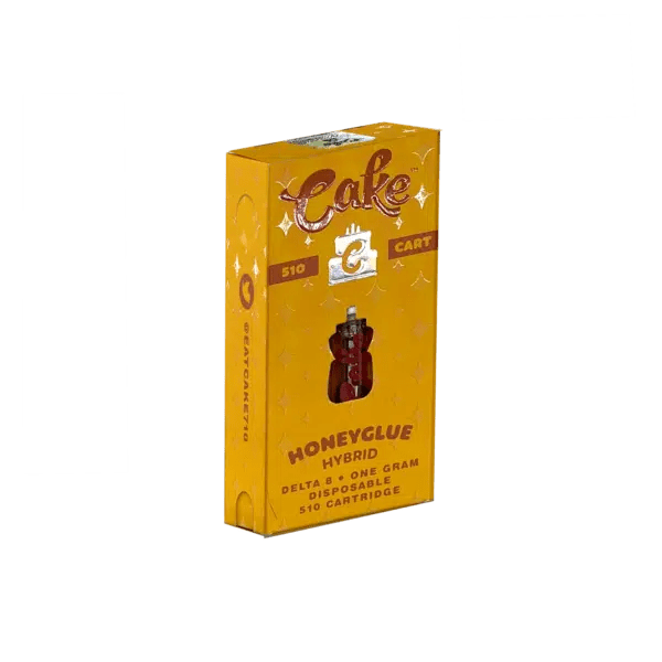 Cake Delta 8 CBD Honey Glue Hybrid 1ml Cartridge 5ct Harvard Distributing
