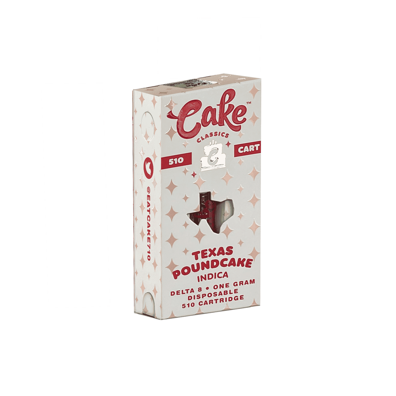 Cake Delta 8 CBD Texas Pound Cake Indica 1ml Cartridge 5ct Harvard
