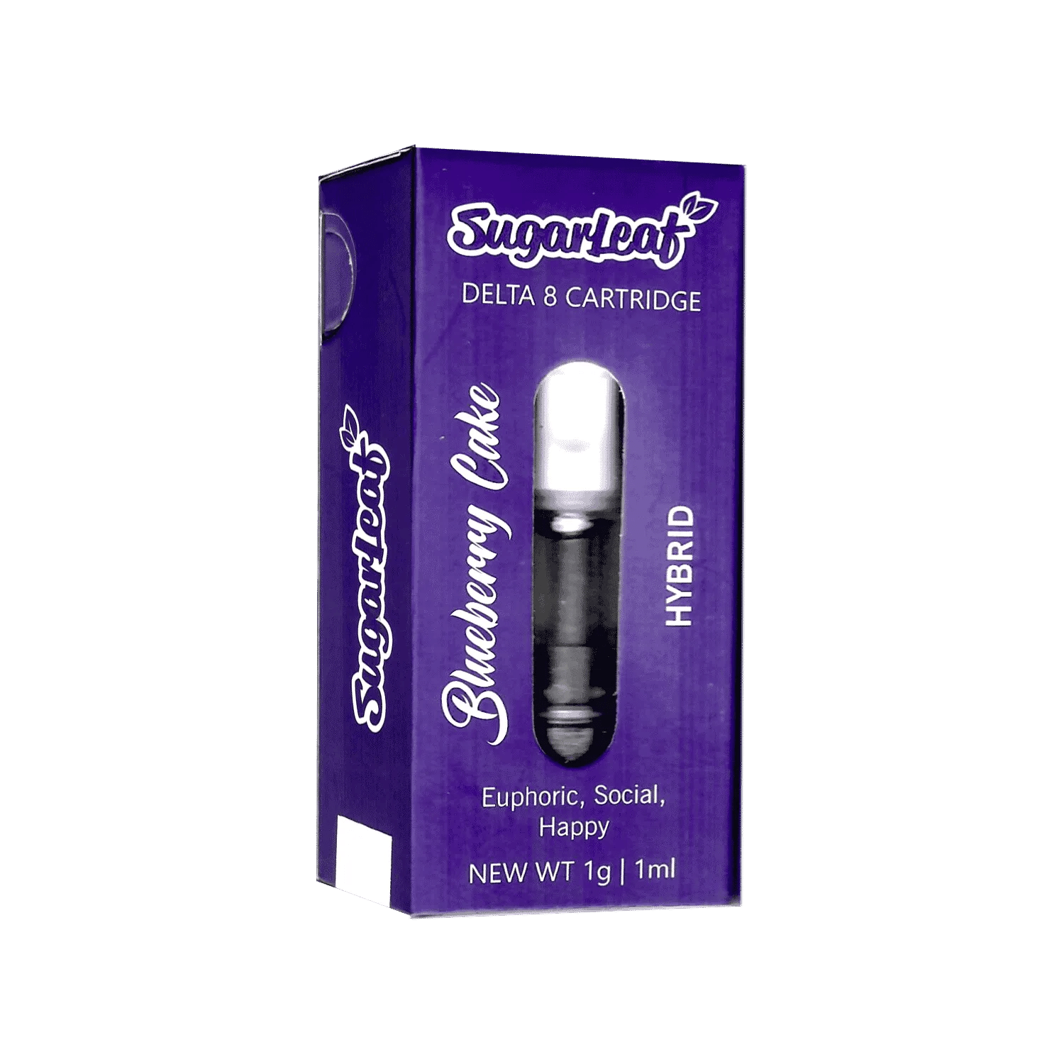 Sugar Leaf Delta 8 CBD Blueberry Cake Cartridge 930mg 1ml Harvard
