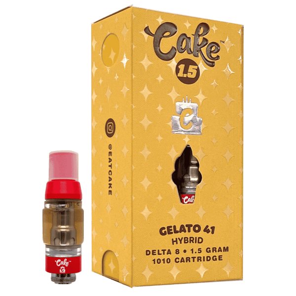 Cake Delta 8 1010 Gelato 41 Hybrid Cartridge 1.5ml 5ct Harvard