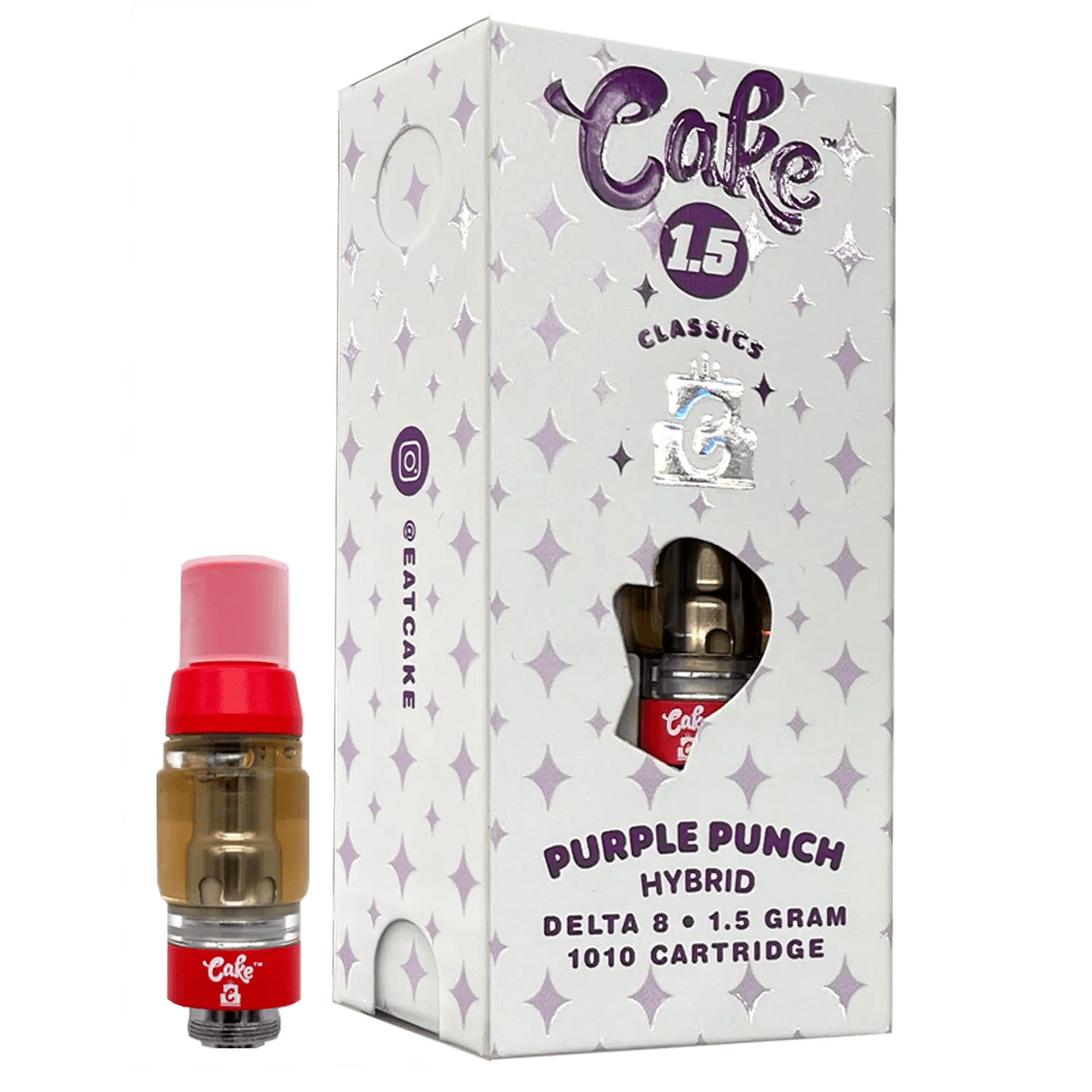 Cake Delta 8 1010 Purple Punch Hybrid Cartridge 1.5ml 5ct Harvard