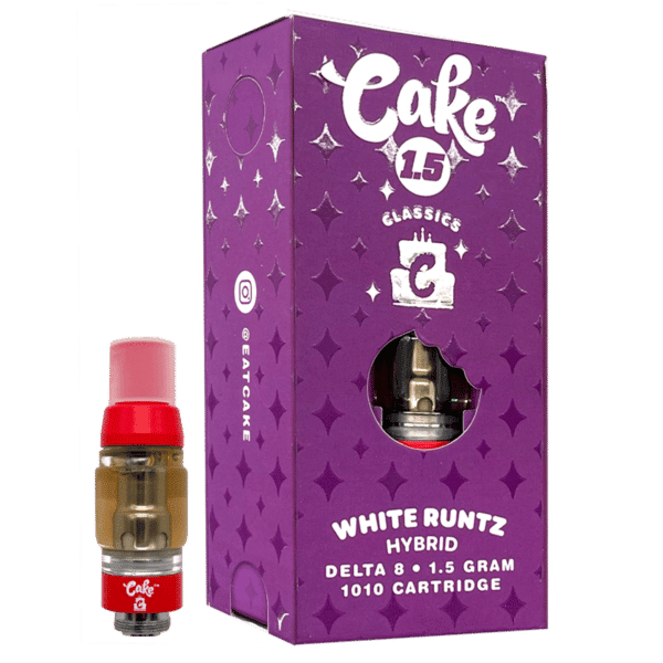 Cake Delta 8 1010 White Runtz Hybrid Cartridge 1.5ml 5ct Harvard