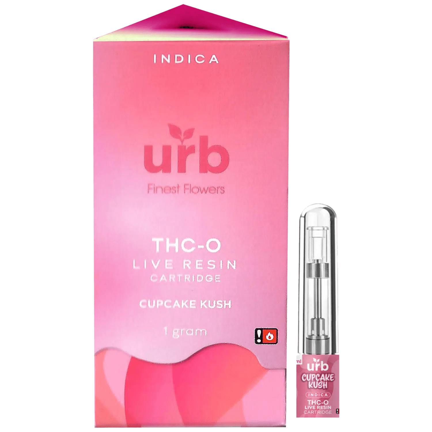 Urb Live Resin THCO Cupcake Kush Indica Cartridge 1ml 6ct Harvard