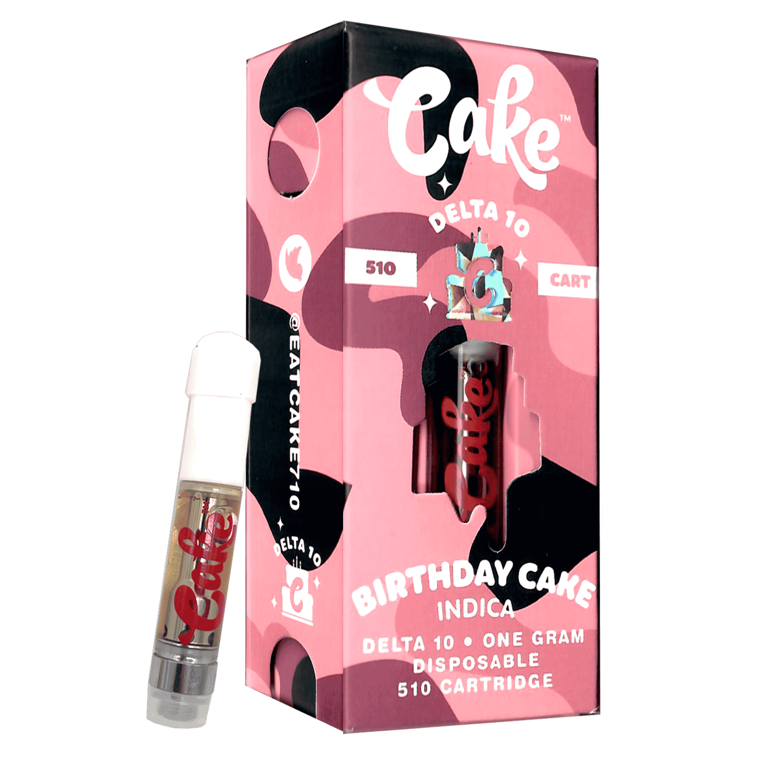 Cake Delta 10 Birthday Cake Indica Cartridge 1ml 5ct Harvard Distributing