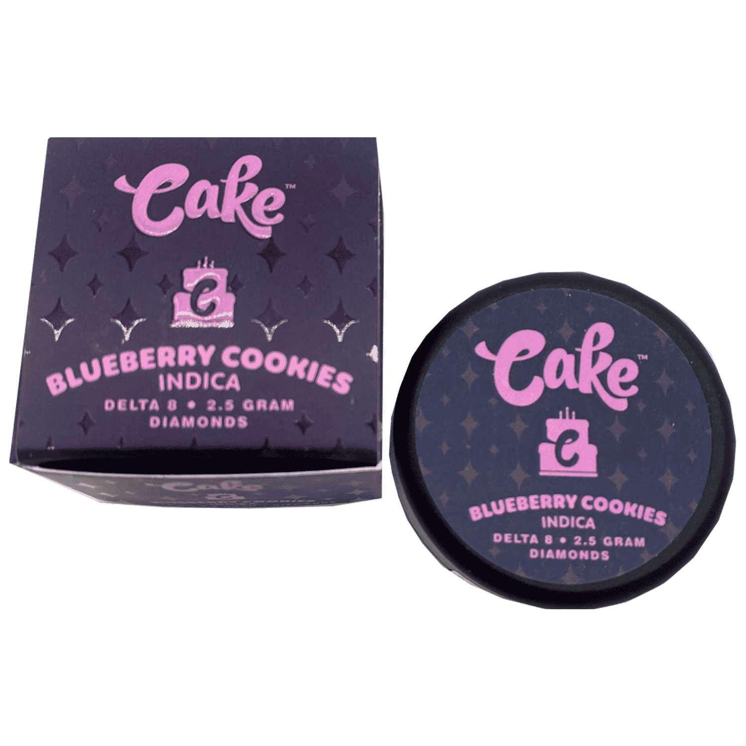 Cake Delta 8 Blueberry Cookies Indica Dabs 2.5g 5ct Harvard Distributing