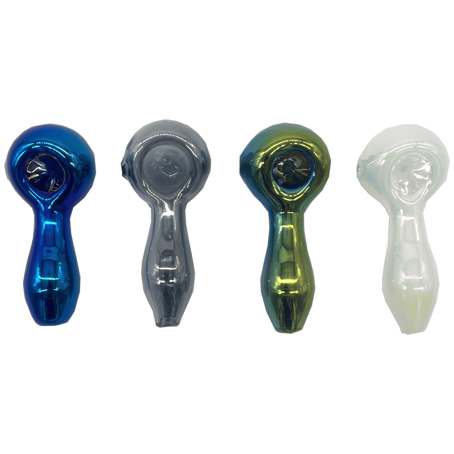 3 Inch Iridescent Glass Pipe Harvard Distributing