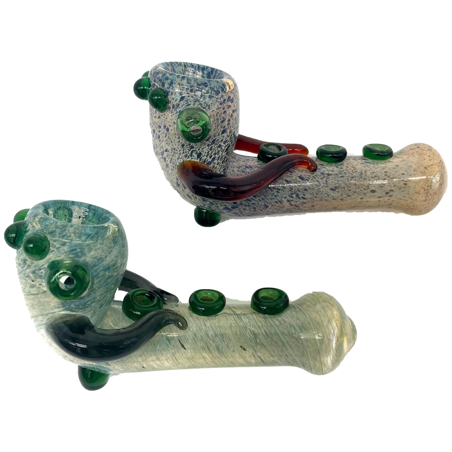 Sherlock Horned Glass Pipe Style 2 Harvard Distributing