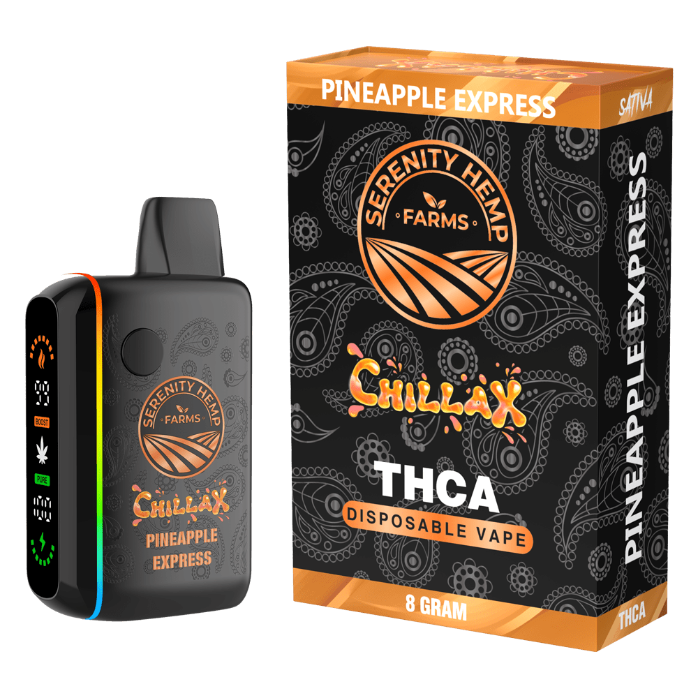 Serenity Hemp Farms THCa Disposable Vape Pineapple Express Sativa 8ml 5ct