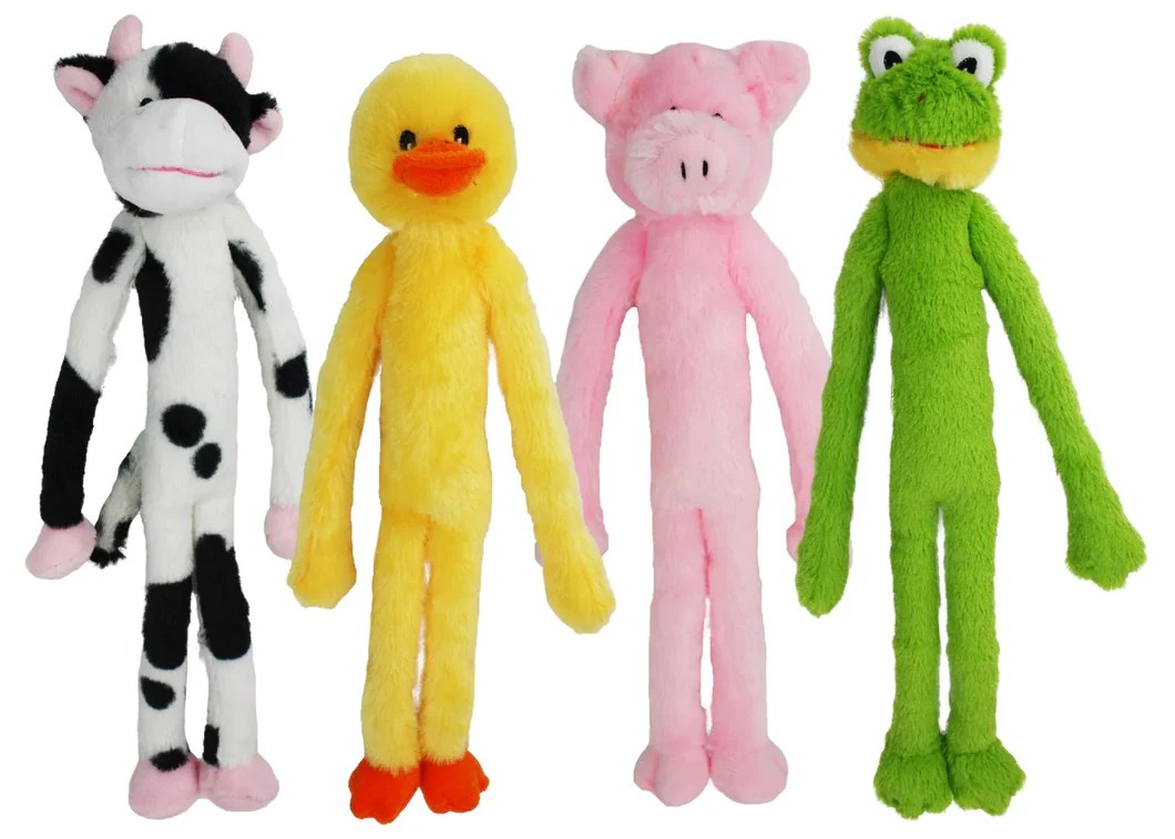 Multipet Swingin Slevins Squeaky Plush Dog Toy Pet Paradise Harvard