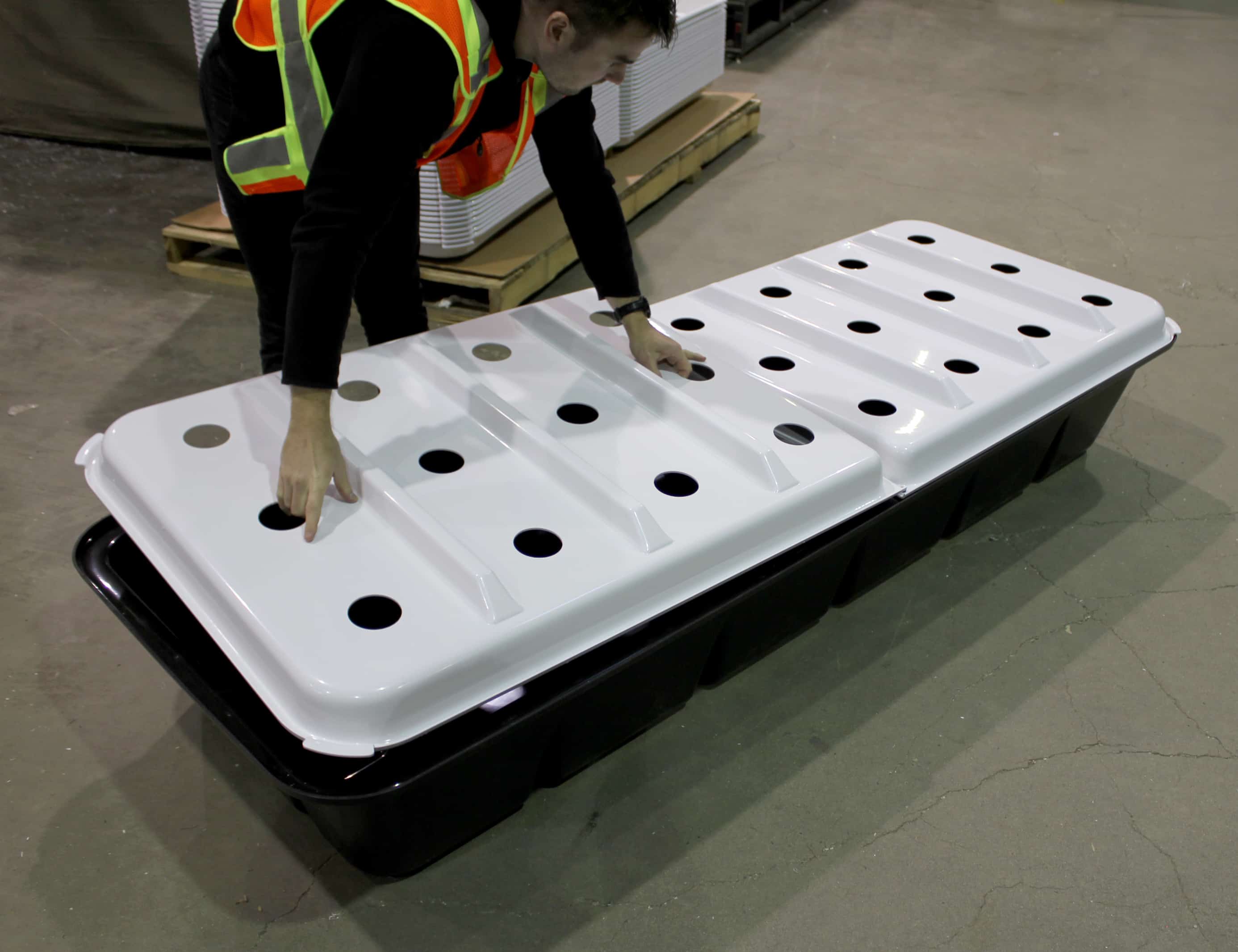 Aeroponic Tray Harvester Hydroponic Plastic Grow Trays