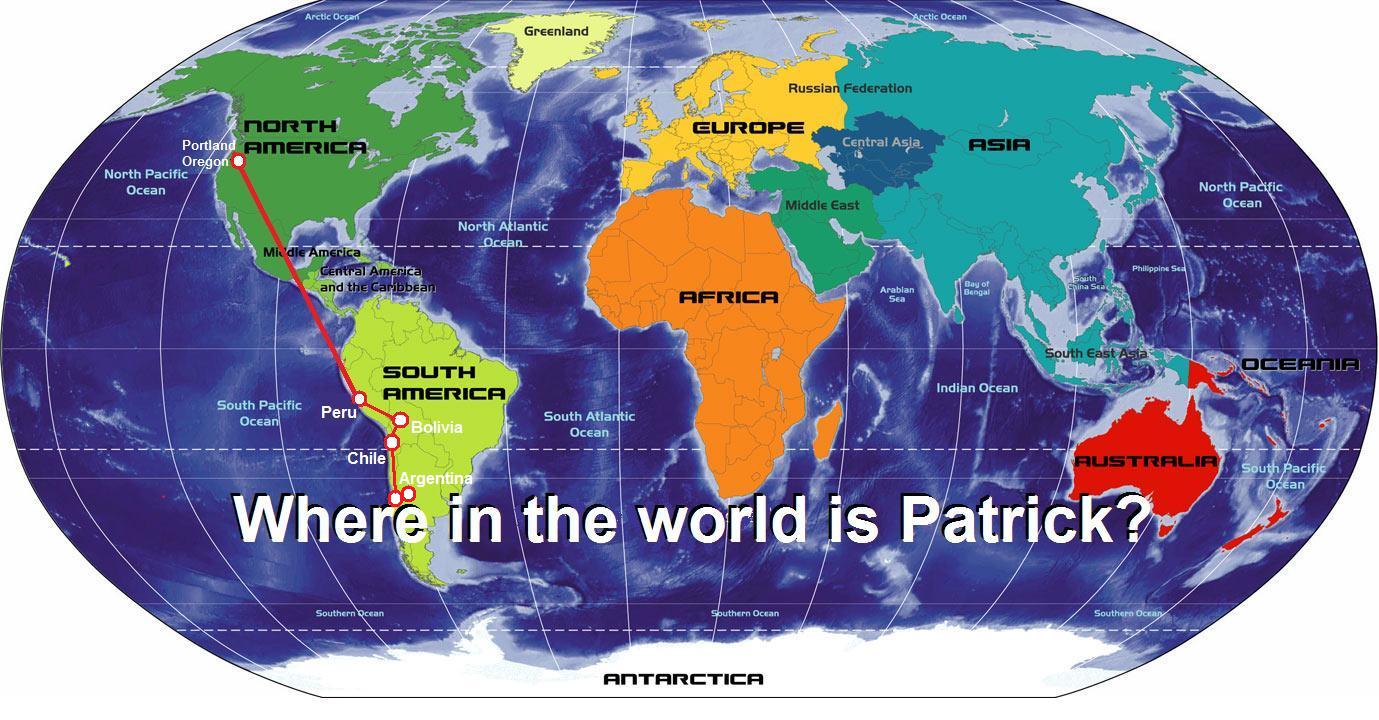 Peru Map and Satellite Image Geology