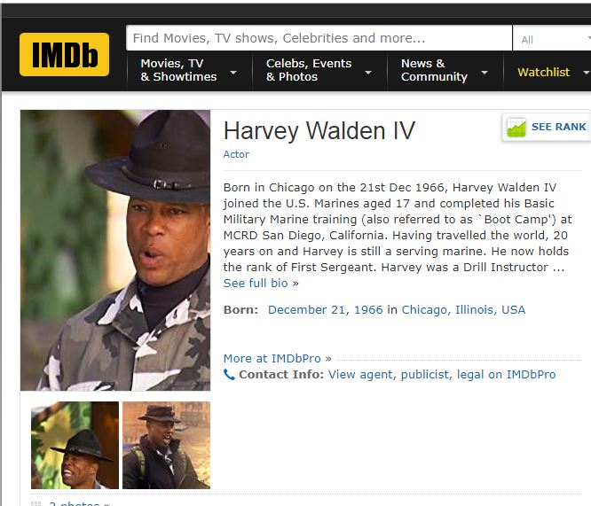 Harvey E. Walden IV "VH1 Celebrity Fit Club"