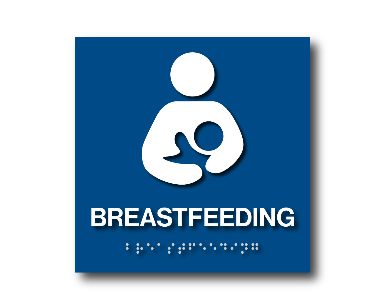 Braille Breastfeeding Sign 8″h x 8″w Harvey Signs Inc