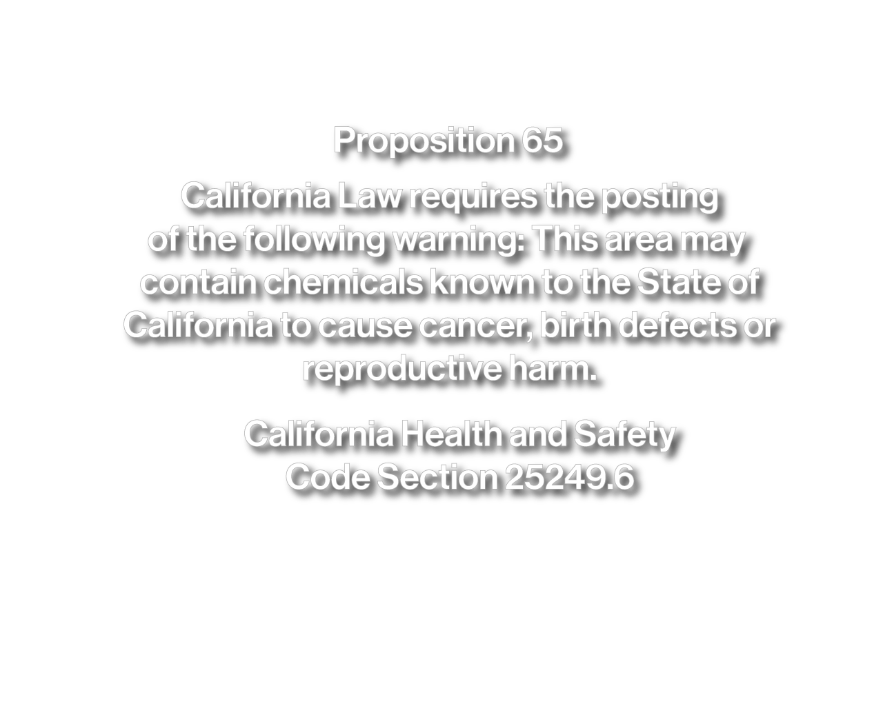Prop 65 Decal Harvey Signs Inc