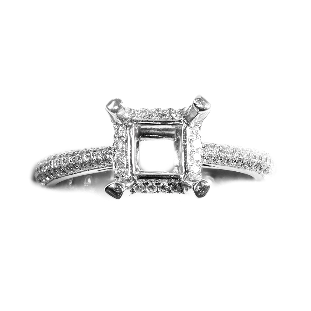 Engagement ring mounting00400019 Harzin Jewelers