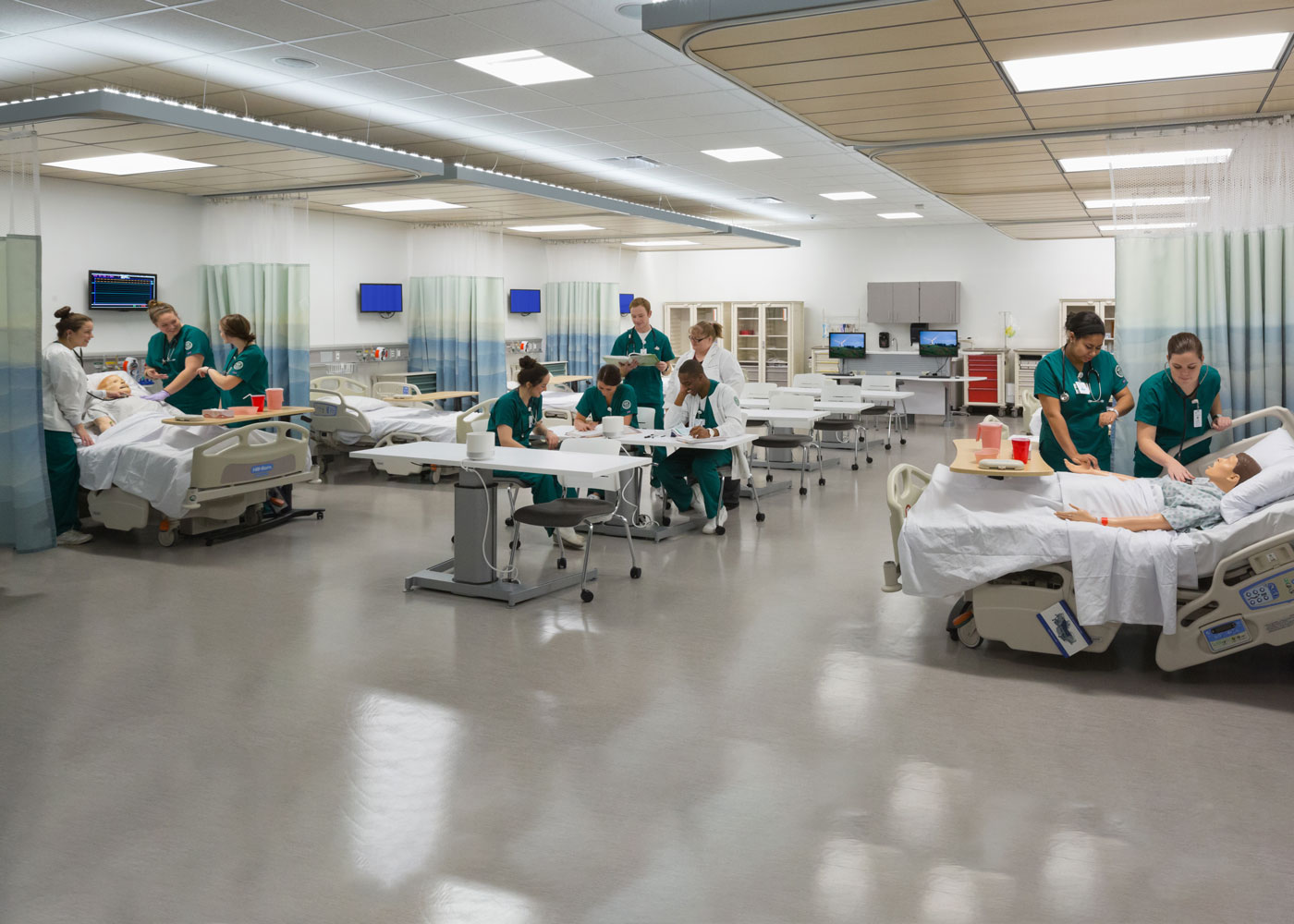Grover Center Expansion Nursing Simulation Lab Hasenstab Architects
