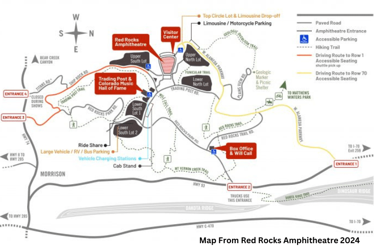 Best Parking at Red Rocks Amphitheatre Hashtag Denver