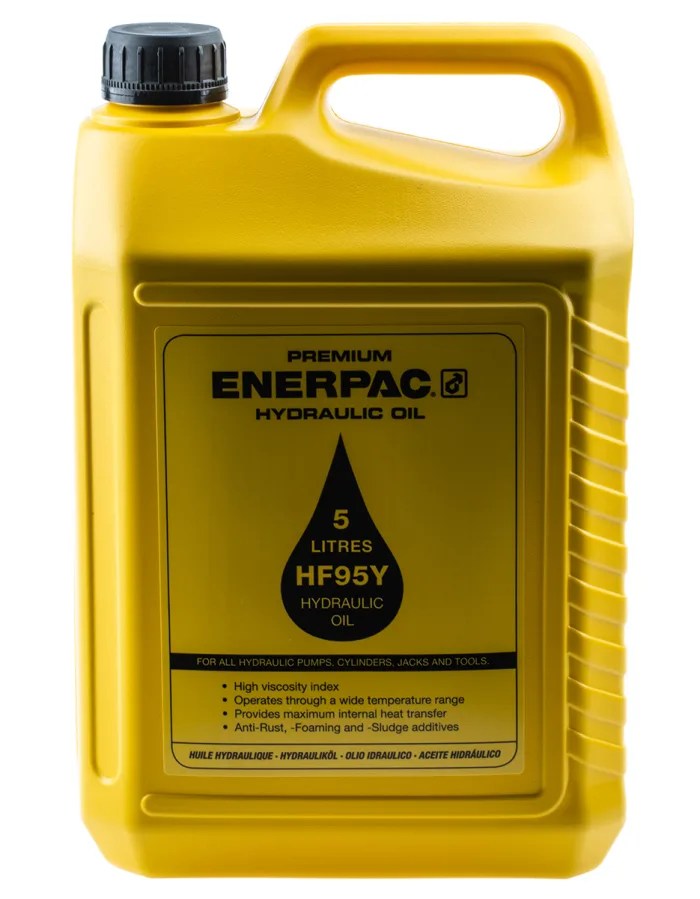 Distributors of Enerpac Hydraulic Fluid HF95Y, 5 L, ISO Grade 32 HASHTRON