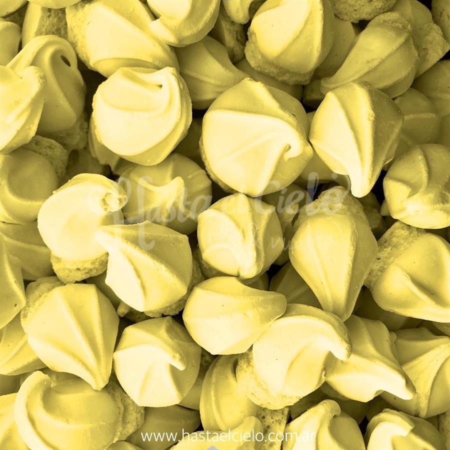 SUSPIROS DE MERENGUE MEDIANO AMARILLO X 100GR.