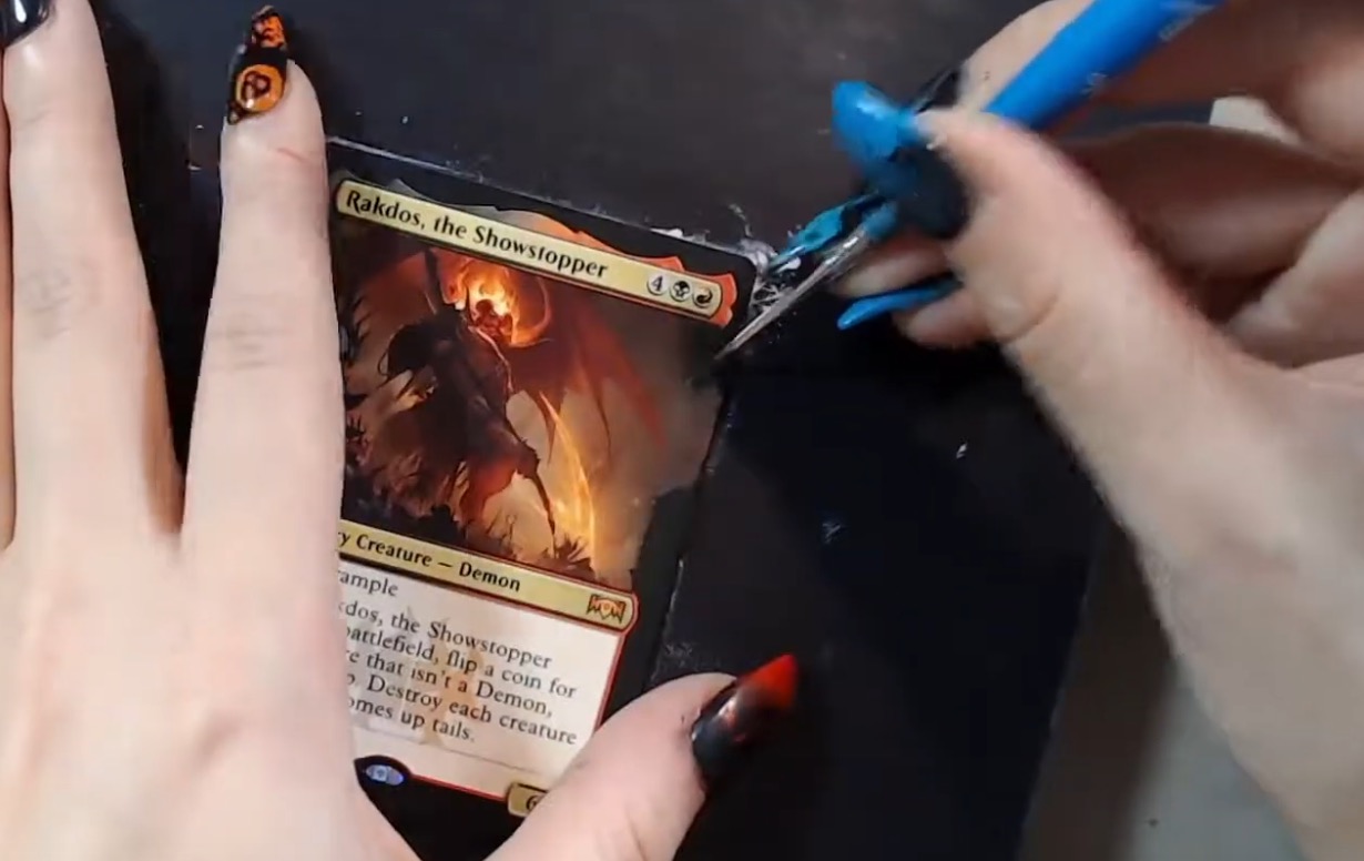 運命をダイスにかける！「名演撃、ラクドス」拡張アートメイキング【mtg動画】 速攻MTG